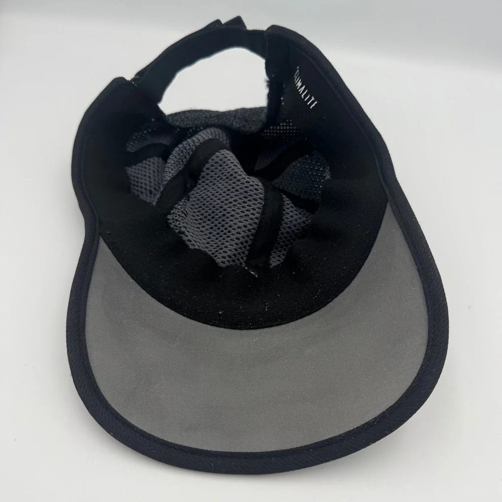 Adidas Adizero Running Hat Black Grey Climalite Mesh Adjustable Performance Cap